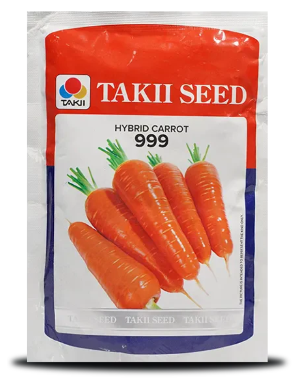 TAKII 999 HYBRID CARROT SEEDS