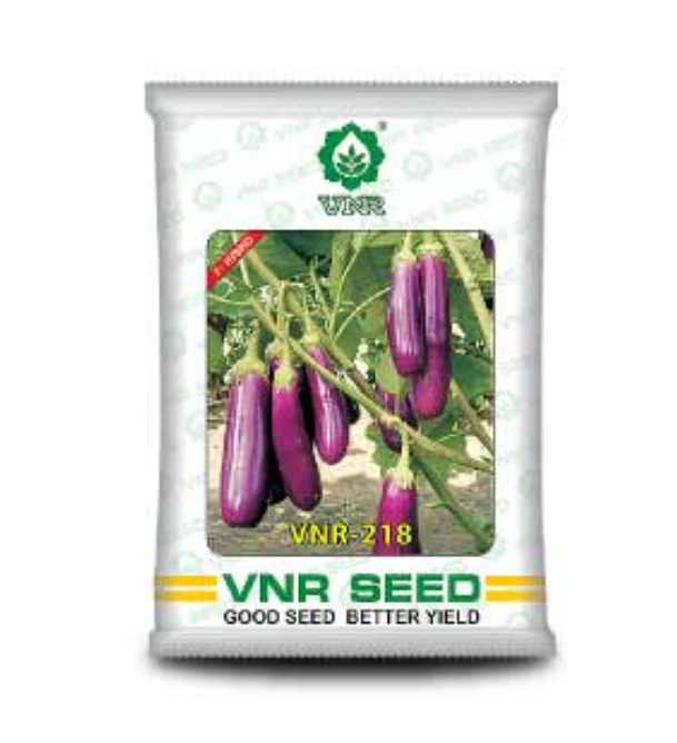 218 F1 Hybrid Brinjal Seeds – High Yield, Early Harvest, Light Purple Fruits