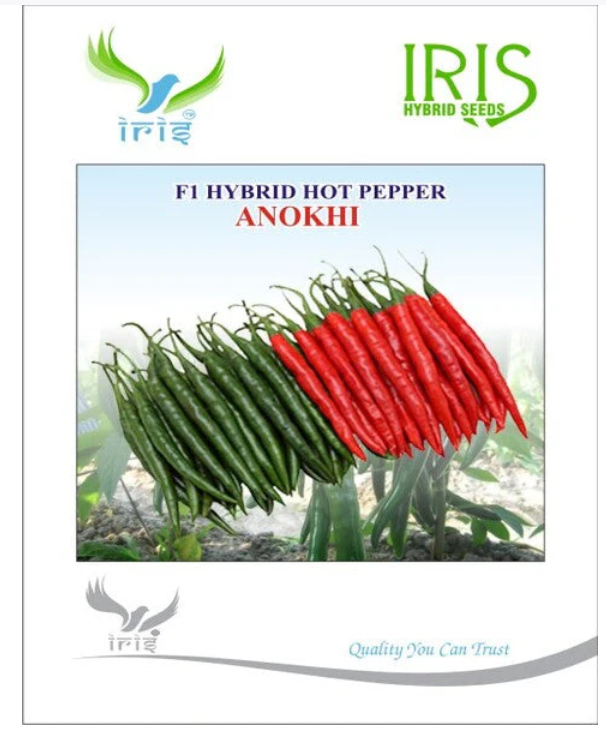 आईरिस संकरएफ1 गर्म मिर्च अनोखी