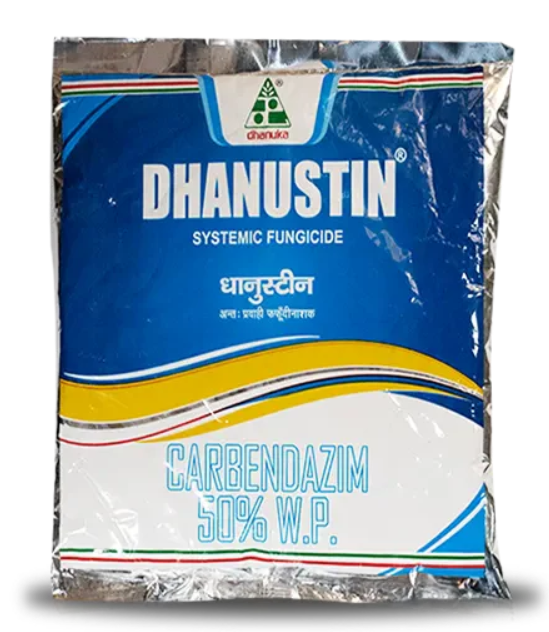 Dhanustin Fungicide – Carbendazim 50% WP Broad-Spectrum Disease Control