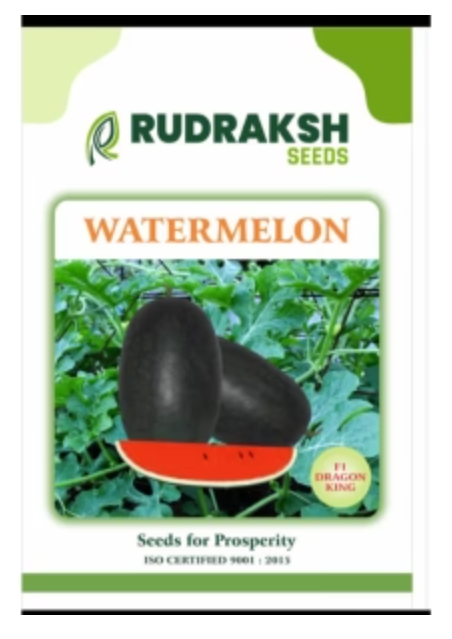 RUDRAKSH DRAGONE KING WATERMELON (OBLONG, CRIMSON RED) SEEDS