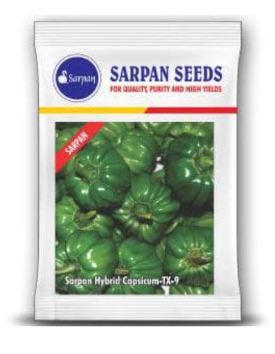 SARPAN CAPSICUM HYBRID TX-9 (SEEDS)