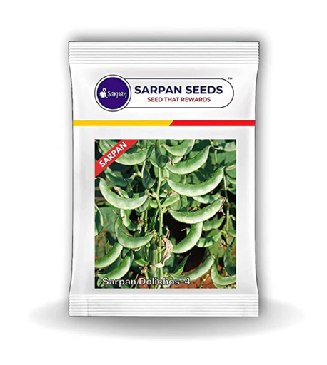 SARPAN ALL SEASON HYBRID DOLICHOS BEAN -4 SEEDS
