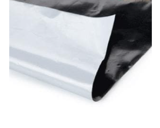 BLACK & SILVER MULCHING SHEET 4FT * 400 METERS (25 MICRONS)