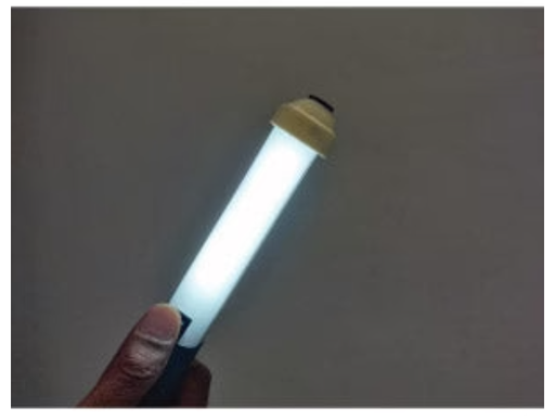 MG GREEN RECHARGEABLE LIGHT STICK WITH SOLAR PANEL
