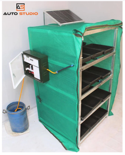 AUTOSTUDIO SOLAR OPERATED HYDROPONICS FODDER SYSTEM (24 TRAYS SETUP)