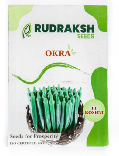 RUDRAKSH F1 ROSHANI OKRA (DARK GREEN) SEEDS
