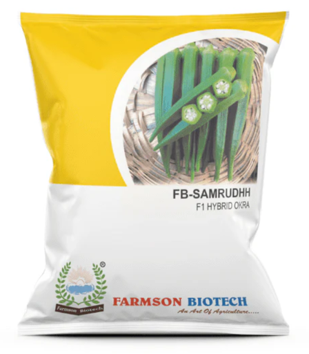 FARMSON OKRA FB SAMRUDH F1 (MEDIUM, DARK GREEN)