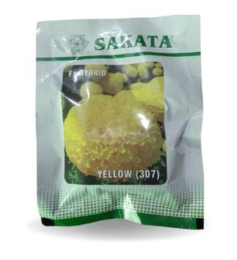 SAKATA F1 HYBRID YELLOW (307) MARIGOLD SEEDS