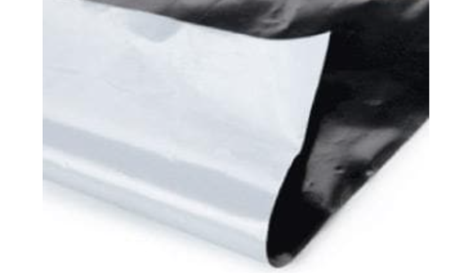 BLACK & SILVER MULCHING SHEET 4FT * 400 METERS (21 MICRONS)